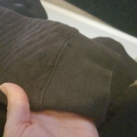 Eddie Bauer Men's Medium Brown Quilted Pullover - Picture 8 of 17